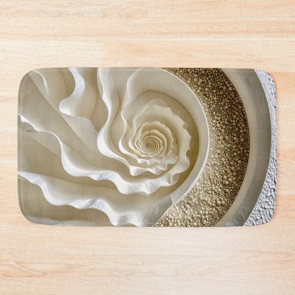 Item preview, Intricate Spiral Formation in Ivory and White designed and sold by Vicky Brago-Mitchell®.
