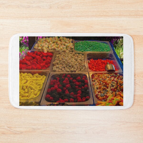 Item preview, Colorful Candy Assortment With Sprinkle-Coated Chocolates in Candy Shop Display Bins designed and sold by Nmallia.