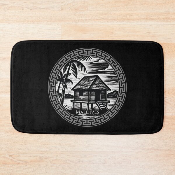 Item preview, Maldives Vintage Woodcut Art designed and sold by Thistle-TShop.