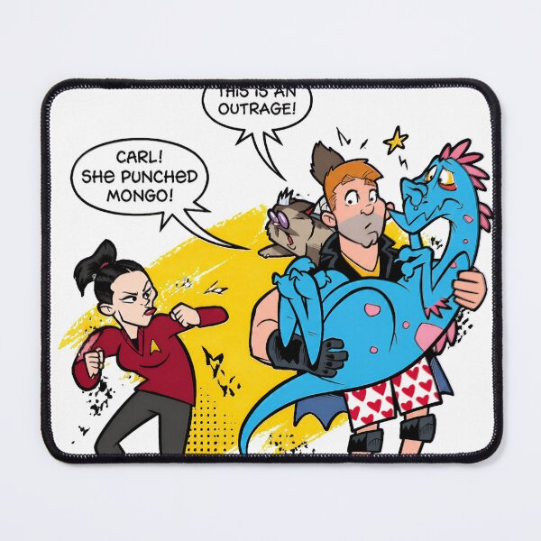 Item preview, Cartoon Dragon Outrage Comic Scene designed and sold by Sylajam.