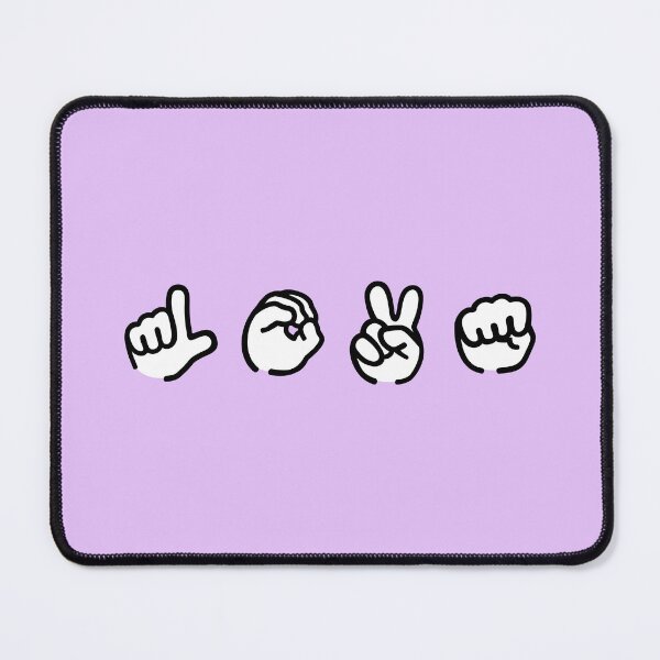 Item preview, ASL Love - Minimalist Sign Language Hand Gestures designed and sold by snewen.