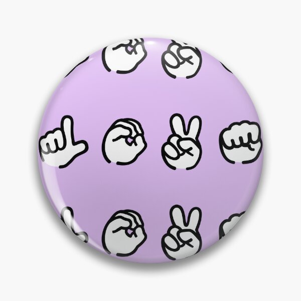 Item preview, ASL Love - Minimalist Sign Language Hand Gestures designed and sold by snewen.