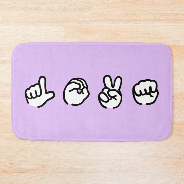 Item preview, ASL Love - Minimalist Sign Language Hand Gestures designed and sold by snewen.