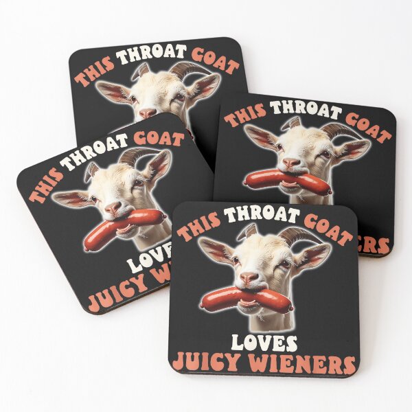 Item preview, This Throat Goat Loves Juicy Wieners Adult Humor Joke designed and sold by CharlieConon.