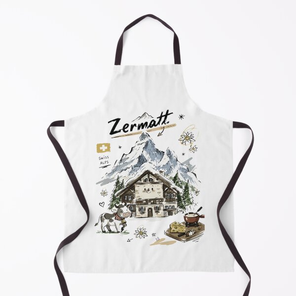 Item preview, Cute Matterhorn Zermatt Doodle Art v2 designed and sold by RamyGallery.