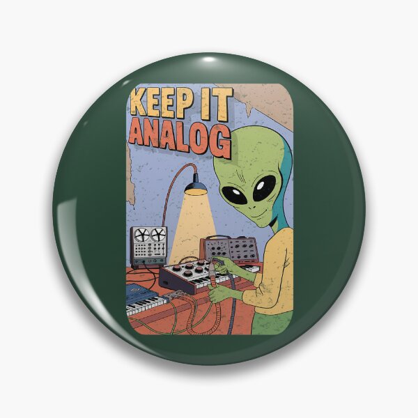 Item preview, Analog Studio Master  Confident Alien Music Producer Line Art 420 designed and sold by RottenRbCafe.