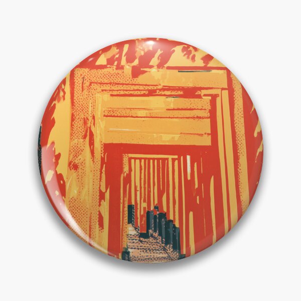 Item preview, Torii Gate Path at a Kyoto Shrine | Vintage Japanese Retro Shinto Poster | Zen Wall Art designed and sold by NodeArchitects.