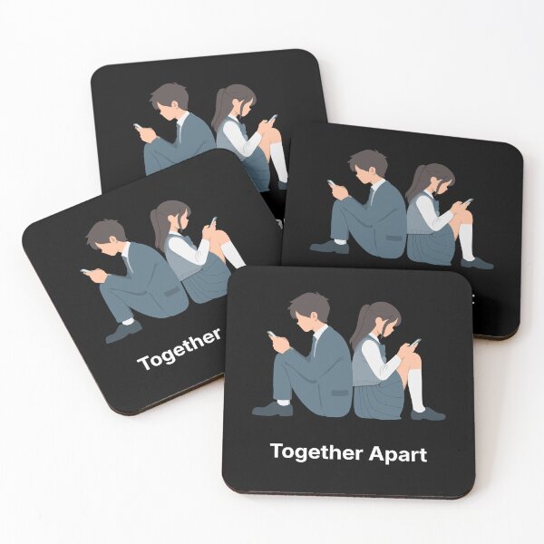 Item preview, Together Apart | Digital Relationship Humor | Modern Love designed and sold by ContigoART.