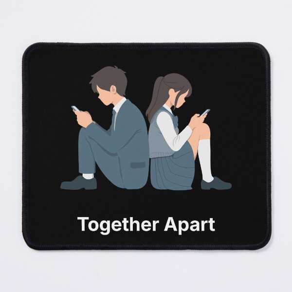 Item preview, Together Apart | Digital Relationship Humor | Modern Love designed and sold by ContigoART.