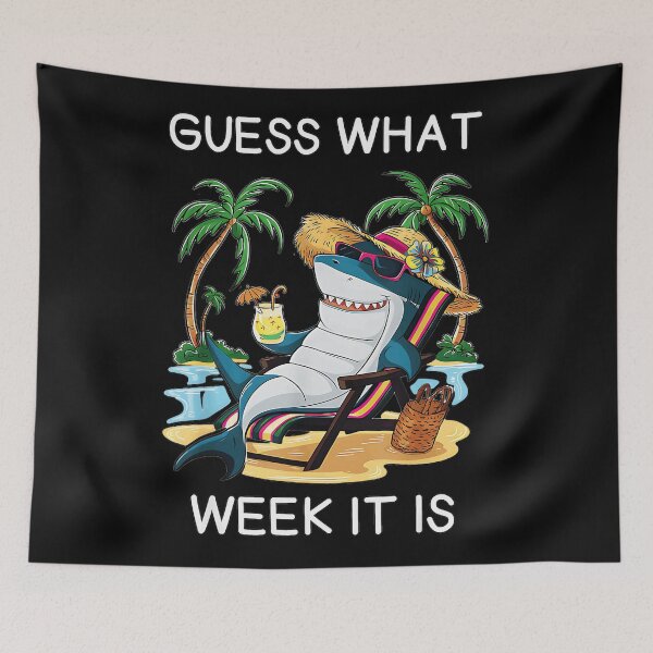 Item preview, Guess What Week It Is Shark Week Ocean Summer Vacation designed and sold by CharlieConon.