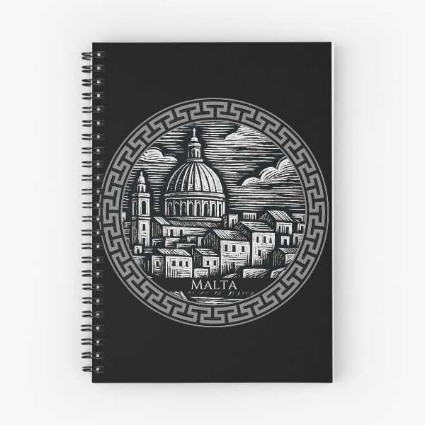 Item preview, Malta Vintage Woodcut Art designed and sold by Thistle-TShop.