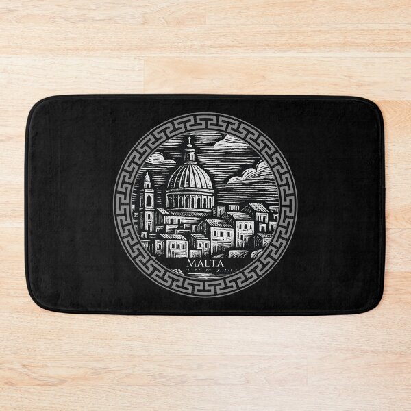 Item preview, Malta Vintage Woodcut Art designed and sold by Thistle-TShop.