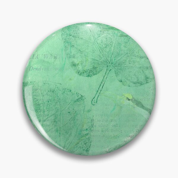 Item preview, Verdigris Vintage Leaf Monoprint designed and sold by Earl Grey Days.