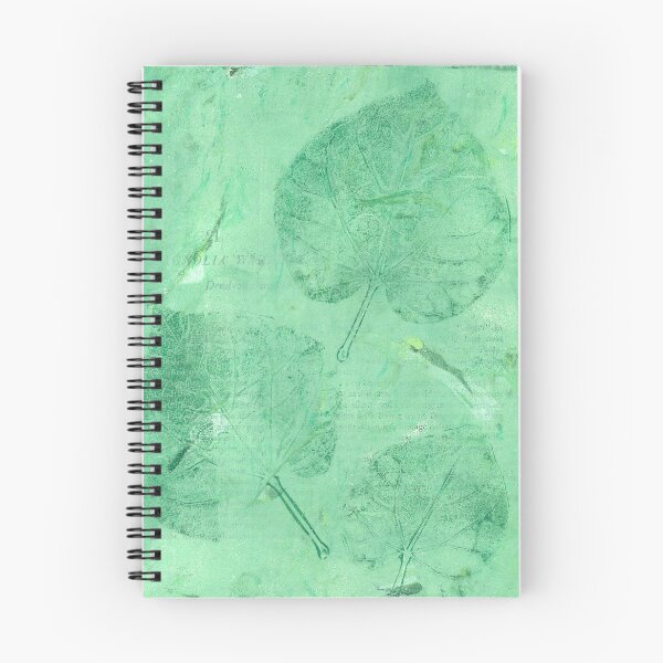 Item preview, Verdigris Vintage Leaf Monoprint designed and sold by Earl Grey Days.