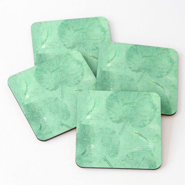 Item preview, Verdigris Vintage Leaf Monoprint designed and sold by Earl Grey Days.