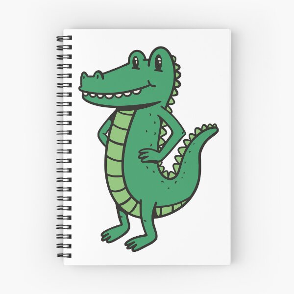 Item preview, Cute Smiling Alligator Cartoon Kawaii Crocodile Kids designed and sold by Hilal-Studio.