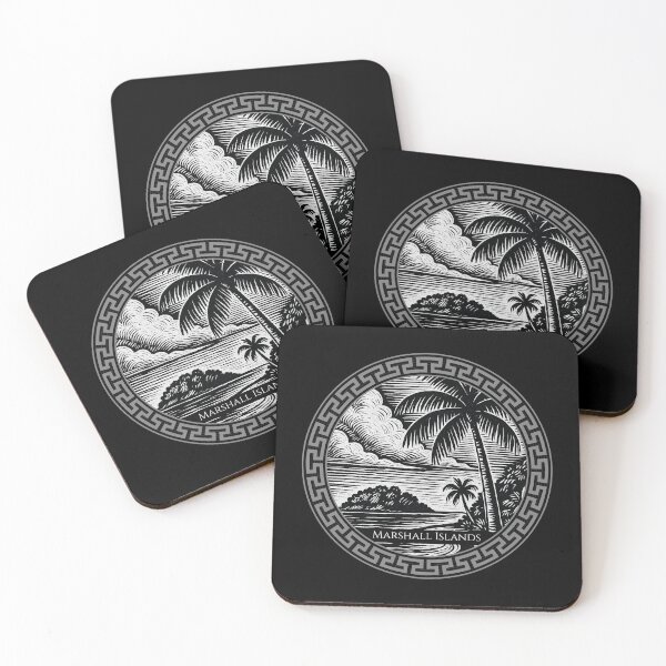 Item preview, Marshall Islands Vintage Woodcut Art designed and sold by Thistle-TShop.