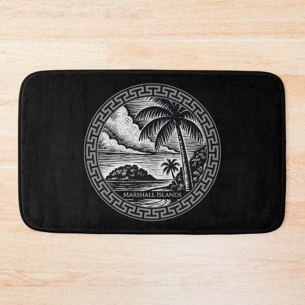 Item preview, Marshall Islands Vintage Woodcut Art designed and sold by Thistle-TShop.