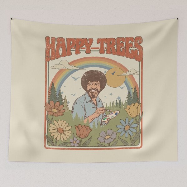 Artikelvorschau, Bob Ross – Glückliche Bäume. entworfen und verkauft von EunsooLee.