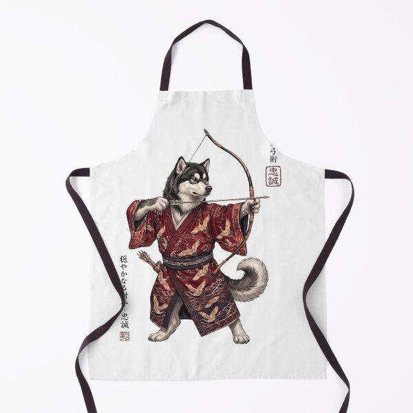 Item preview, Anime Alaskan Malamute Warrior Kyudo Japanese Art Dog Lover designed and sold by dian-rody-crest.
