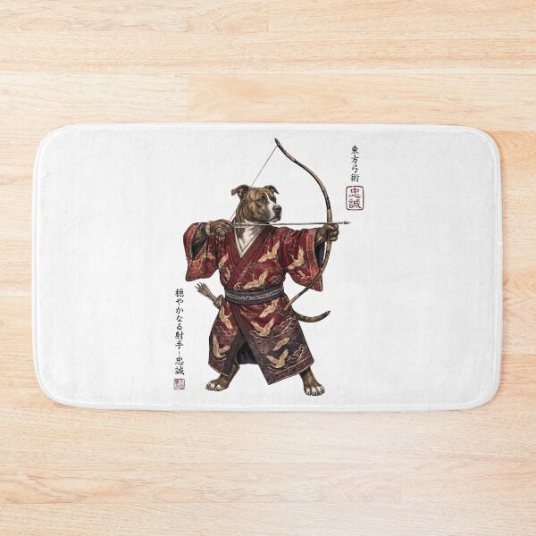 Item preview, Anime American Staffordshire Terrier Warrior Kyudo Japanese Art Dog Lover designed and sold by dian-rody-crest.