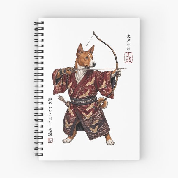Item preview, Anime Basenji Warrior Kyudo Japanese Art Dog Lover designed and sold by dian-rody-crest.