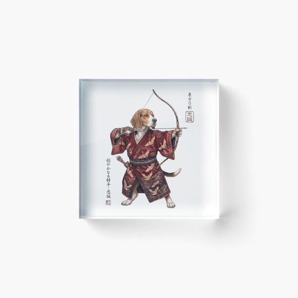 Item preview, Anime Beagle Warrior Kyudo Japanese Art Dog Lover designed and sold by dian-rody-crest.