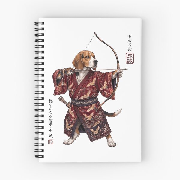Item preview, Anime Beagle Warrior Kyudo Japanese Art Dog Lover designed and sold by dian-rody-crest.