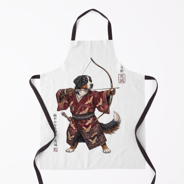 Item preview, Anime Bernese Mountain Dog Warrior Kyudo Japanese Art Dog Lover designed and sold by dian-rody-crest.