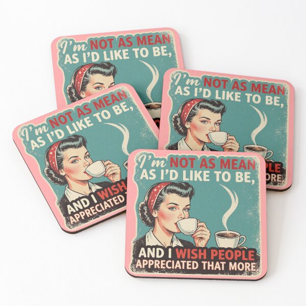 Item preview, Retro Sarcastic Coffee Vintage Passive-Aggressive Snarky 1950s Art designed and sold by Zenther.