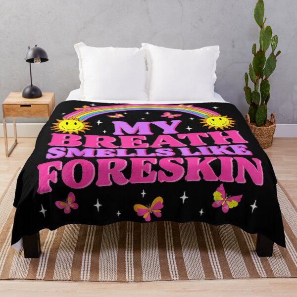 Item preview, My Breath Smells Like Foreskin Offensive Humor Edgy Quote designed and sold by CharlieConon.