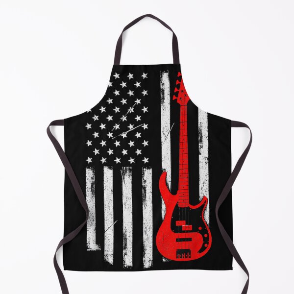 Item preview, American Flag Bass Guitar Player Patriot Musician designed and sold by CharlieConon.