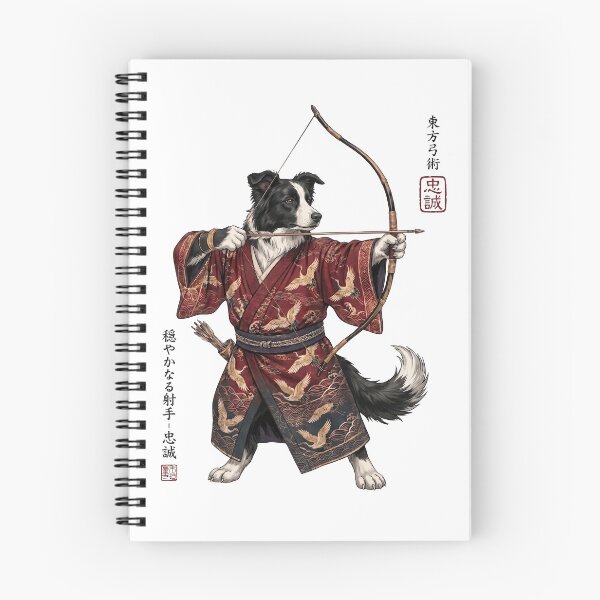 Item preview, Anime Border Collie Warrior Kyudo Japanese Art Dog Lover designed and sold by dian-rody-crest.