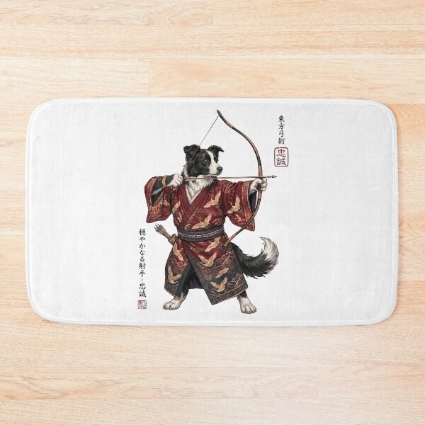 Item preview, Anime Border Collie Warrior Kyudo Japanese Art Dog Lover designed and sold by dian-rody-crest.