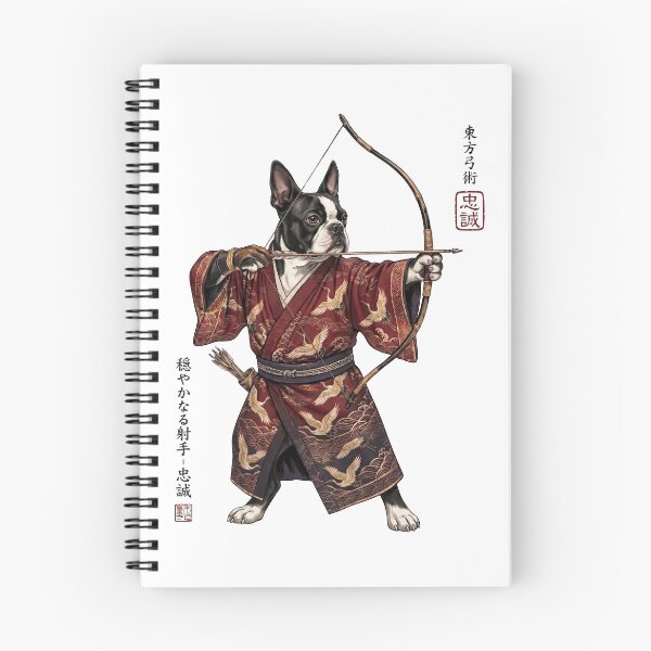 Item preview, Anime Boston Terrier Warrior Kyudo Japanese Art Dog Lover designed and sold by dian-rody-crest.