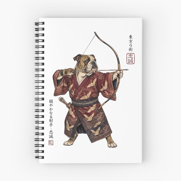 Item preview, Anime Bulldog Warrior Kyudo Japanese Art Dog Lover designed and sold by dian-rody-crest.