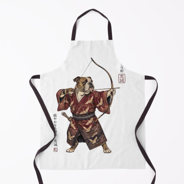 Item preview, Anime Bulldog Warrior Kyudo Japanese Art Dog Lover designed and sold by dian-rody-crest.