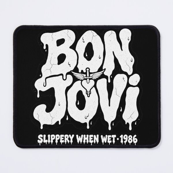 Item preview, Bon Jovi Slippery When Wet 1986 Slime Font Art designed and sold by JMS-Artvintage.