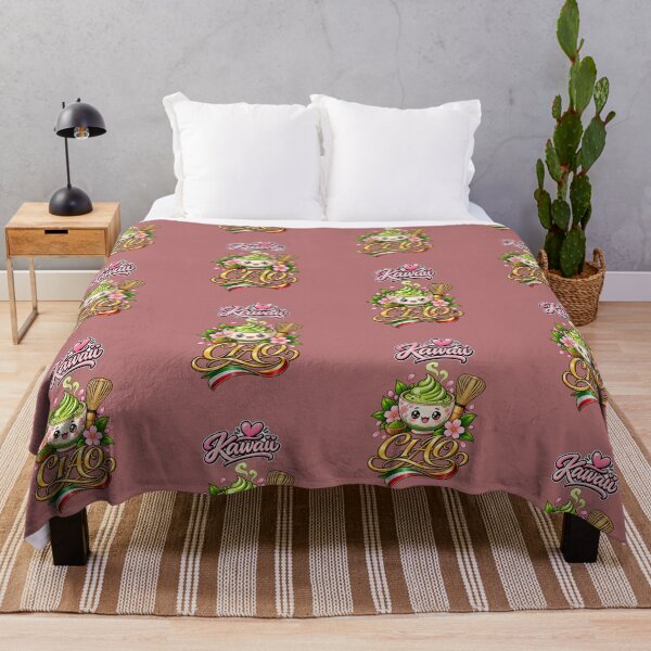 Item preview, CIAO Kawaii Matcha – Cute Italian Japanese Fusion Art designed and sold by The Kawaii Forge.