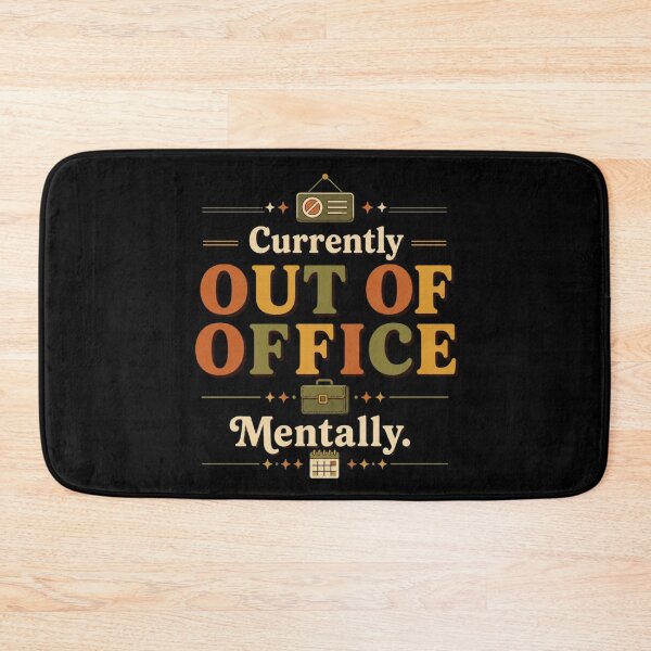 Item preview, Currently Out of Office Mentally. | Funny Office Humor Retro Typography designed and sold by Irene Catchmind.