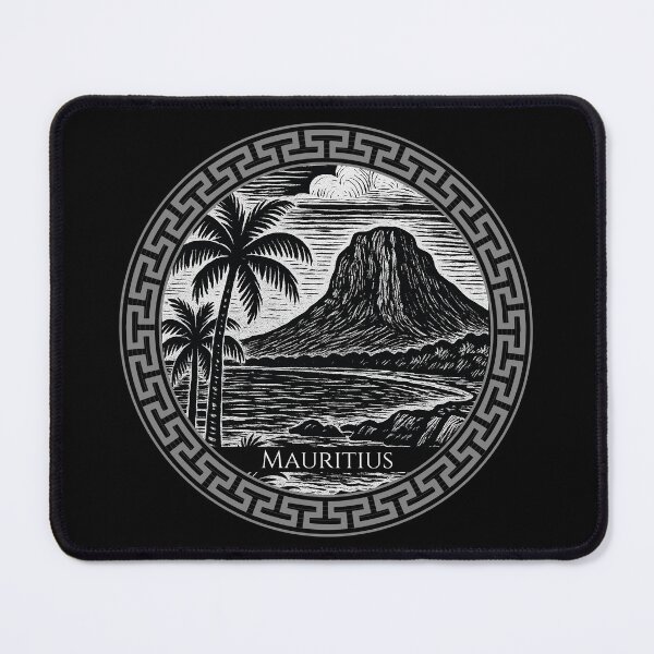 Item preview, Mauritius Vintage Woodcut Art designed and sold by Thistle-TShop.