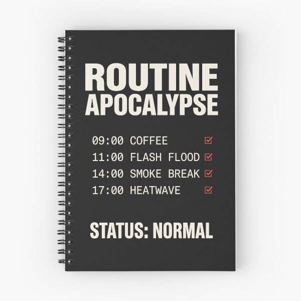 Item preview, Dark Humor Routine Apocalypse - Existential Dystopian Satire designed and sold by SplashTastic.