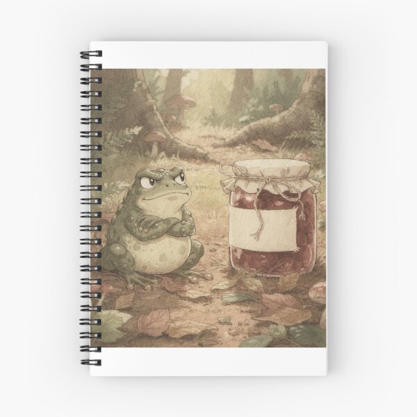 Item preview, Grumpy Toad Guarding a Leave Me Alone Jam Jar designed and sold by PictorialWhimsy.