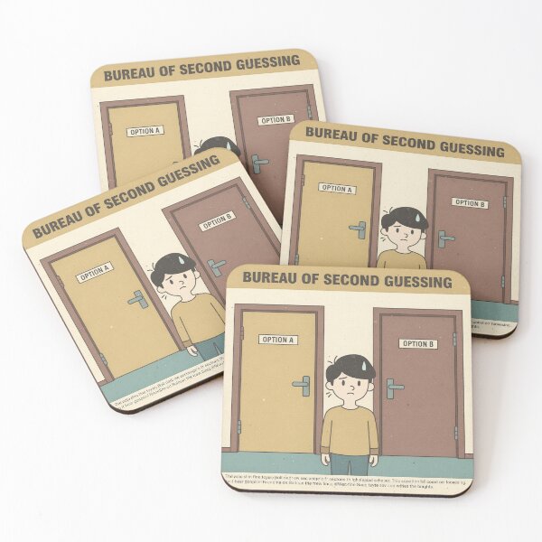 Item preview, Bureau of Second Guessing Official Notice Retro Poster designed and sold by PictorialWhimsy.