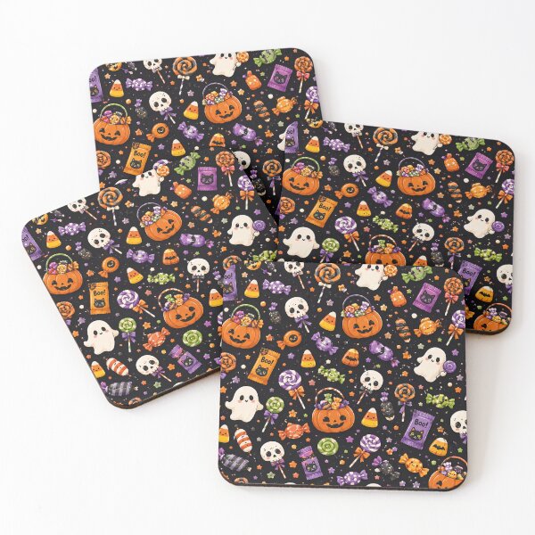 Item preview, Halloween Candy Pattern – Cute Spooky Kawaii Treats designed and sold by RJACreative.