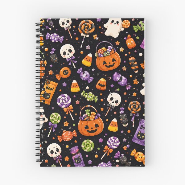 Item preview, Halloween Candy Pattern – Cute Spooky Kawaii Treats designed and sold by RJACreative.