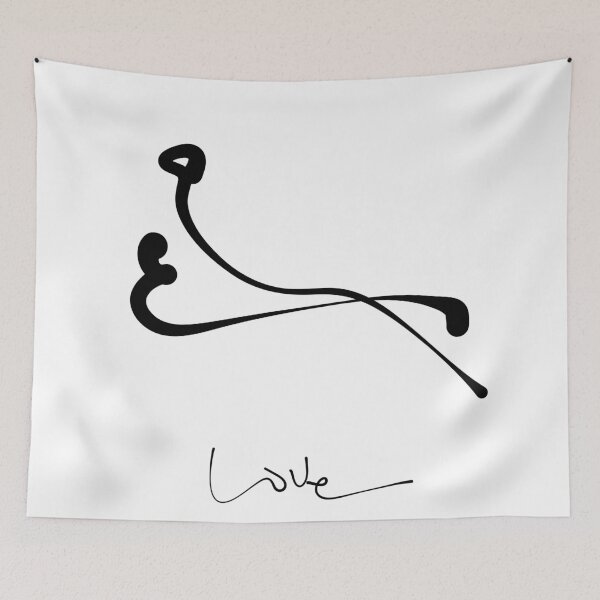 Item preview, Embrace Of Love Minimalist One Line Art Couple Illustration designed and sold by Red Onion.
