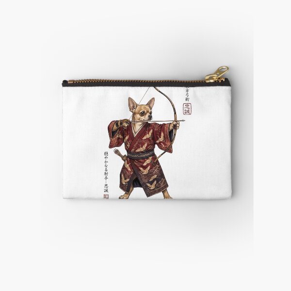 Item preview, Anime Chihuahua Warrior Kyudo Japanese Art Dog Lover designed and sold by dian-rody-crest.