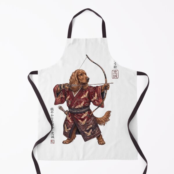 Item preview, Anime Cocker Spaniel Warrior Kyudo Japanese Art Dog Lover designed and sold by dian-rody-crest.