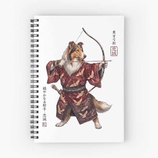 Item preview, Anime Collie Warrior Kyudo Japanese Art Dog Lover designed and sold by dian-rody-crest.